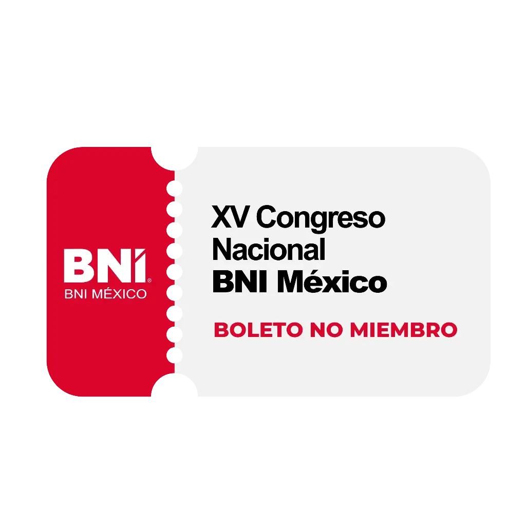 Tarifa 2: Boleto NO Miembro de BNI (Congreso + Eventos sociales) Vigencia al 8 de Abril 2026